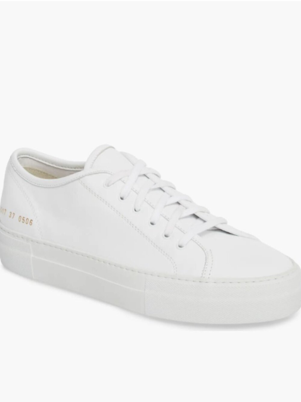 Common Projects White Tournament Low Top Sneaker
